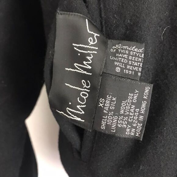 Harley Davidson silk and wool jacket Reversible Vtg Vintage Nicole miller patter - Picture 3 of 4